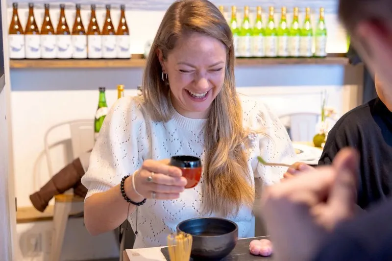 Fun matcha making experience